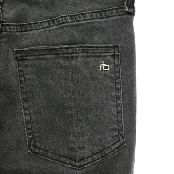 Rag & Bone High Rise Ankle Skinny Jeans Gray Denim Size 25 Casual Chic - Picture 8 of 13